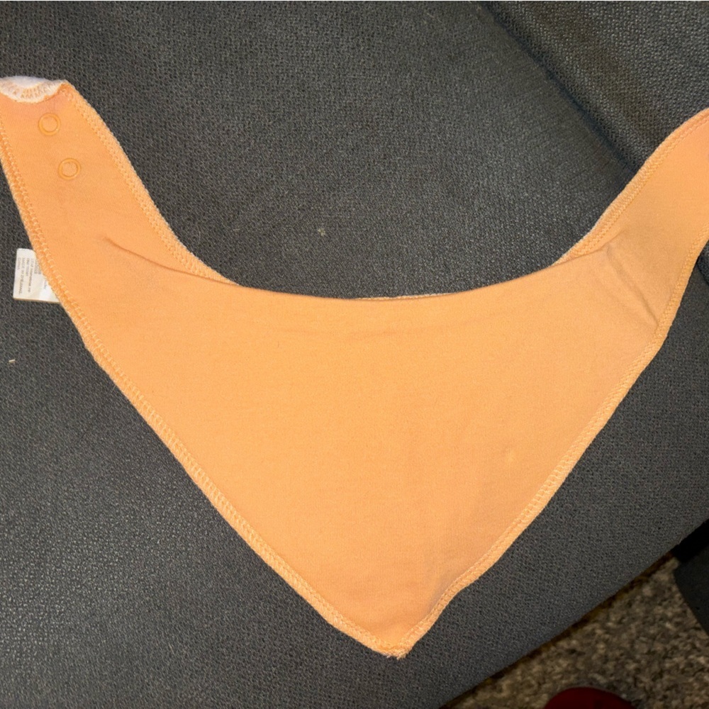 Modern Baby Orange Baby Bib